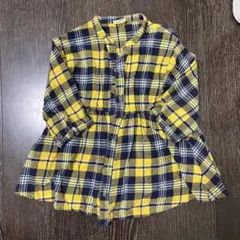 moujonjon ワンピース 80cm チェック柄