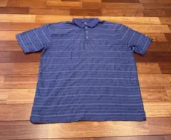 NIKE GOLF ポロシャツ XL ボーダー 紫のサムネイル