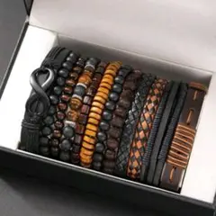 보헤미안 빈티지 아시안 팔찌 대량 판매 블랙 브라운
