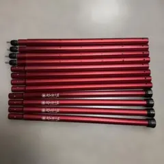 村の鍛冶屋 4本セット　伸縮アルミタープポール レッド 32mm 新タイプのサムネイル