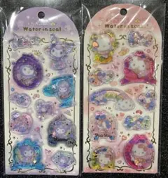 【正規品】サンリオウォーターインシール クロミ&キティ 2個セット