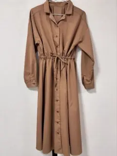 INGNI 茶色シャツワンピース