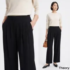 Theory セオリー【00】スラックス フォーマル 黒 ストレッチ 仕事 XS