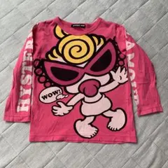 ぱ*ご様 HYSTERIC MINI キャラクター ロンTシャツ 100cm