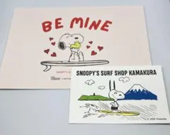 【スヌーピー】サーフショップ鎌倉店 ポストカード＆ショップカード