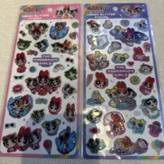 パワーパフガールズ キャンディーグリッターシール 2シートセット