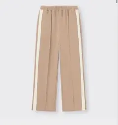 GU カットソーサイドラインプルオンパンツ Sサイズ ベージュ