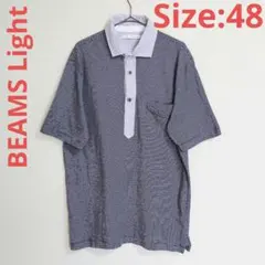 BEAMS Lights ポロシャツ ボーダー柄 メンズ サイズ48のサムネイル