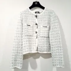 CHANEL UNIFORM ツイード ジャケットカーディガン 36のサムネイル