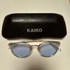 【箱付き】KAIKO クリアフレーム ラウンドサングラス