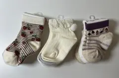 ベビー 靴下 3足組 9 10 11 12 13 14 15cm セット