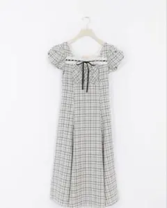 AnMILLE アンミール バストギャザー切替op ドット フリーサイズ | Mercari
