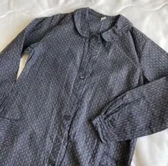 1930〜1940'sフランスアンティーク　ヴィンテージ プリントワークドレス