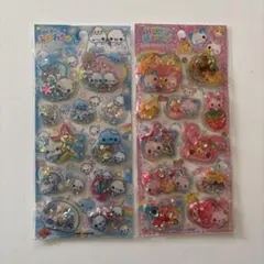 スパンコールパーティー ぷくぷくあわわちゃん ハッピーマーチ シール