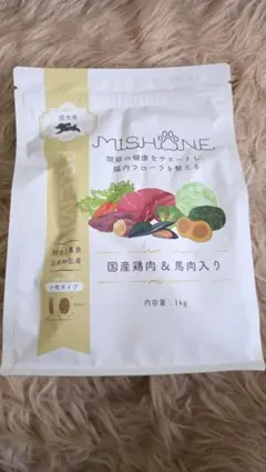 MISHONE ドッグフード 1kg 国産鶏肉＆馬肉入り - メルカリ