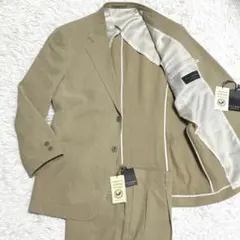 【新品タグ付き】タカキュー スーツセットアップ リネン混 L〜LL相当 ベージュ