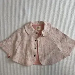 BRANSHES ピンク レース模様 ボレロ