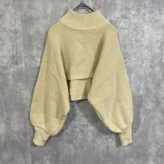 BEAMS HEART ビームスハート　ハイネック　長袖　ニット　重ね着