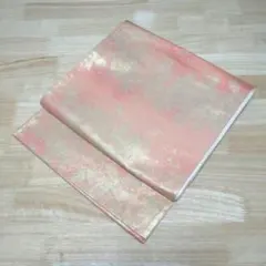 p*o様 上品な色合いの袋帯♥六通柄♥正絹♥締めやすい薄手♥格安スタート