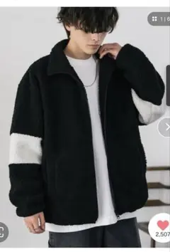 オーバーサイズボアフリースジャケット ブルゾンMサイズ新品