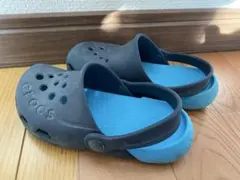Crocs キッズサンダル ブラック/ブルー