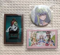 コードギアス 20周年 展示会 C.C. マグネット 缶バッジ