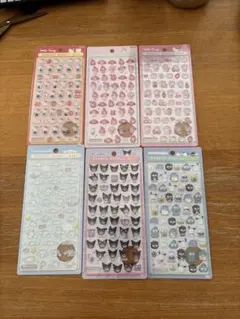 正規品/サンリオ ボンボンドロップシールミニ ６種類/セミコンプリート