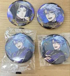 【個別交渉可】ツイステッドワンダーランド　オクタヴィネル寮キー缶バッジ4個セット