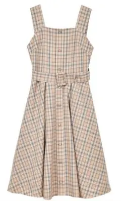 anmille チェックレイヤードワンピース