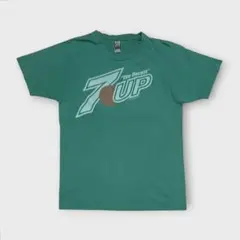 00s 7UP The Uncola セブンアップt 企業ロゴ 緑 公式 M