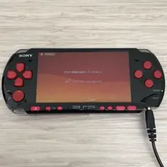 動作品　PSP3000 本体 　SONY ゲーム機　ブラックレッド