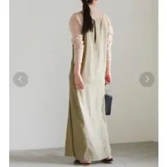 【新品タグ付き】select MOCA アメリカンスリーブロングキャミワンピース