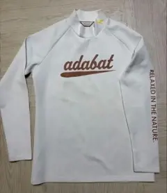 adabat ジップアップ長袖シャツ ホワイト/オレンジ38(M) adabat ジップアップ長袖シャツ ホワイト/オレンジ38(M) - メルカリ