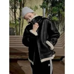 Ungrid フェイクムートンボアブルゾン