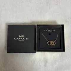 コーチ★ネックレス★3連リング★ゴールド系★未使用美品★箱付き