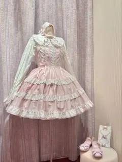 ミルフィーユジャンパースカート バーバリー サックス BABY ロリータ
