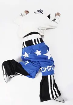 Y2K Star Cut Thug Denim Sweat Pants