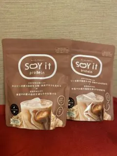 SOY it protein カフェラテ味 2袋セット - メルカリ