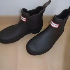 HUNTER ブラウン ショートブーツ