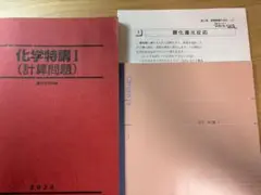 駿台 化学特講 Ⅰ (計算問題)　夏期 石川先生 プリント、講義ノート付