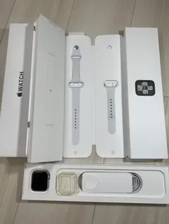 Apple Watch SE2 シルバー　ホワイトバンド 美品 おまけ付き