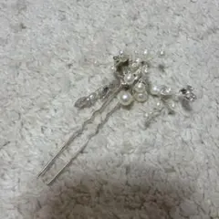 シルバー 花モチーフ かんざし