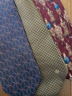 HERMES dunhill BURBERRYS ネクタイ3本セットヴィンテージ
