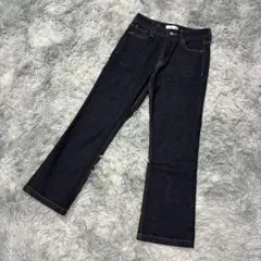 INED 5号 デニムパンツ ストレート 美シルエット 濃紺 通勤 カジュアルのサムネイル