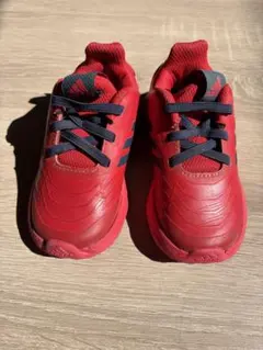 adidas スパイダーマン キッズスニーカー レッド　13.5cm