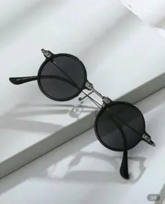 丸メガネ サングラス