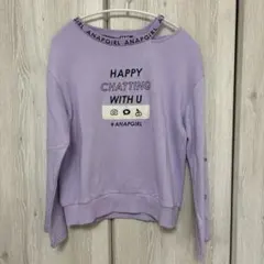 ANAP GIRL トレーナー パープル