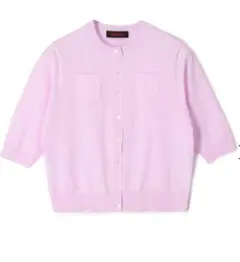 CABaN＊未使用級 ファインポリエステル ハーフスリーブポケットカーディガン ファインポリエステル ハーフスリーブポケットカーディガン