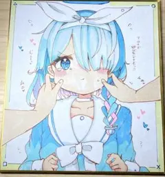 ナ*ナ様 原画色紙 ブルアカ アロナ ファンアート 一点物 - メルカリ