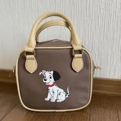⁠【Disney】101匹わんちゃん 刺繍 ハンドバッグ ミニボストン⁠